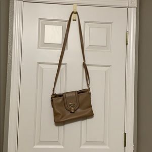 Tan Leather Shoulder Bag